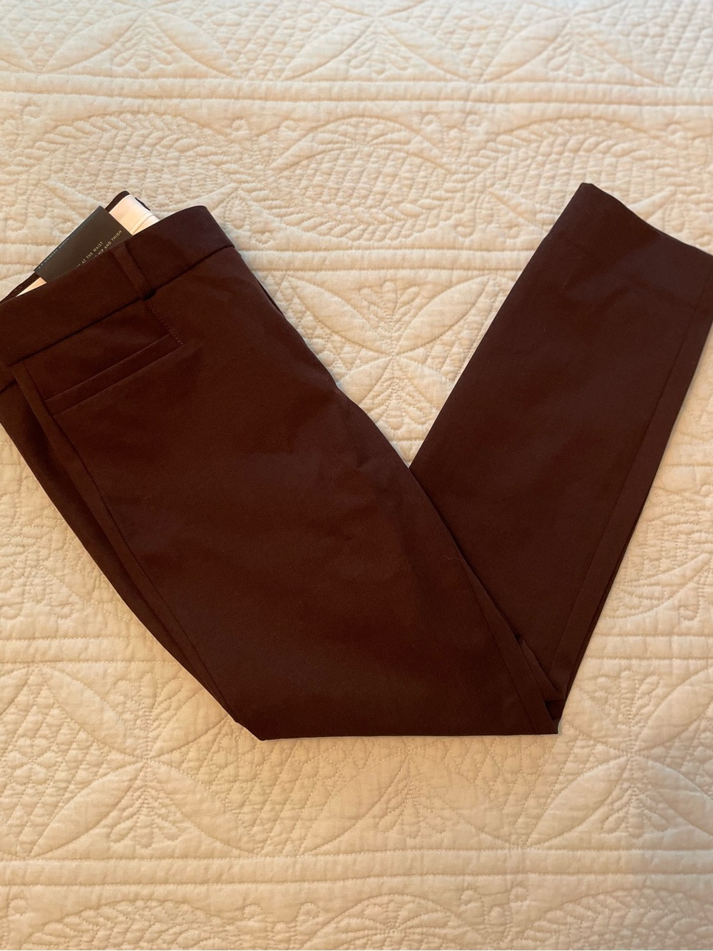 Banana Republic Modern Sloan Ankle Length Bi-Stretch Brown Pants Size 4P NWT
